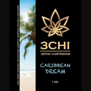 3Chi Delta 8 THC Vape Cartridge with Botanical Derived Terpenes – Caribbean Dream