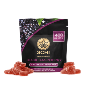 3Chi Delta 8 Gummies – Black Raspberry (400 mg Total Delta 8 THC)