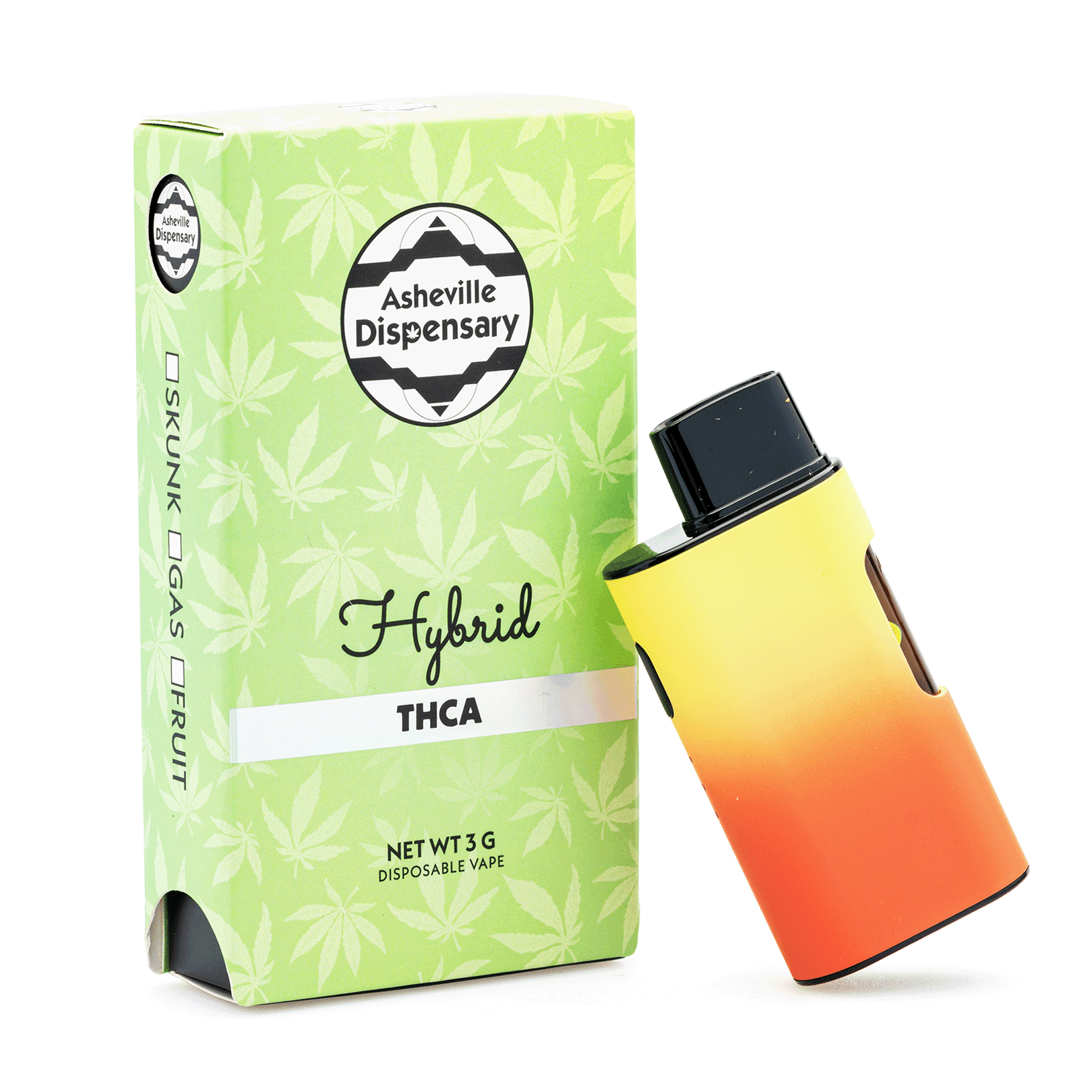 Asheville Dispensary 3 gram THCa Disposable Vape – Gas