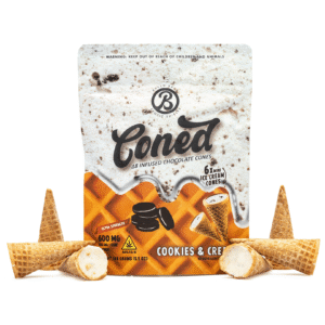 Baked Bags Delta 8 THC Coned – Cookies & Cream (600 mg Total Delta 8 THC)