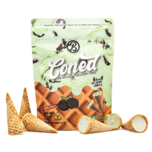 Baked Bags Delta 8 THC Coned – Mint Chip (600 mg Total Delta 8 THC)