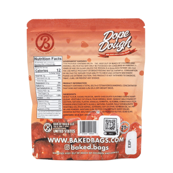 Baked Bags Delta 9 THC Dope Dough – Red Velvet (200 mg Total Delta 9 THC) - Image 3