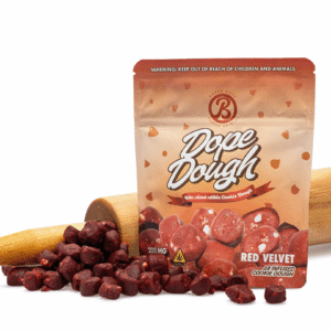 Baked Bags Delta 9 THC Dope Dough – Red Velvet (200 mg Total Delta 9 THC)
