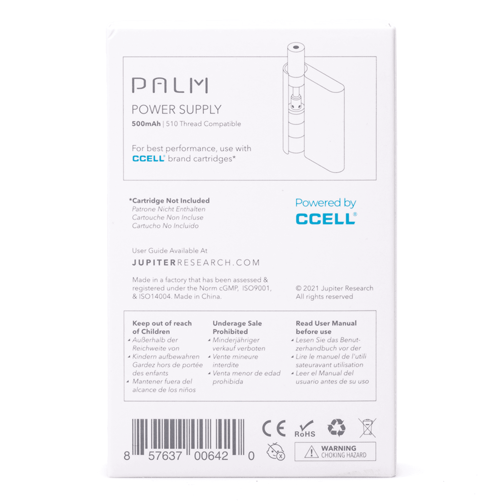 CCELL Palm Vape Battery – Gold - Image 4