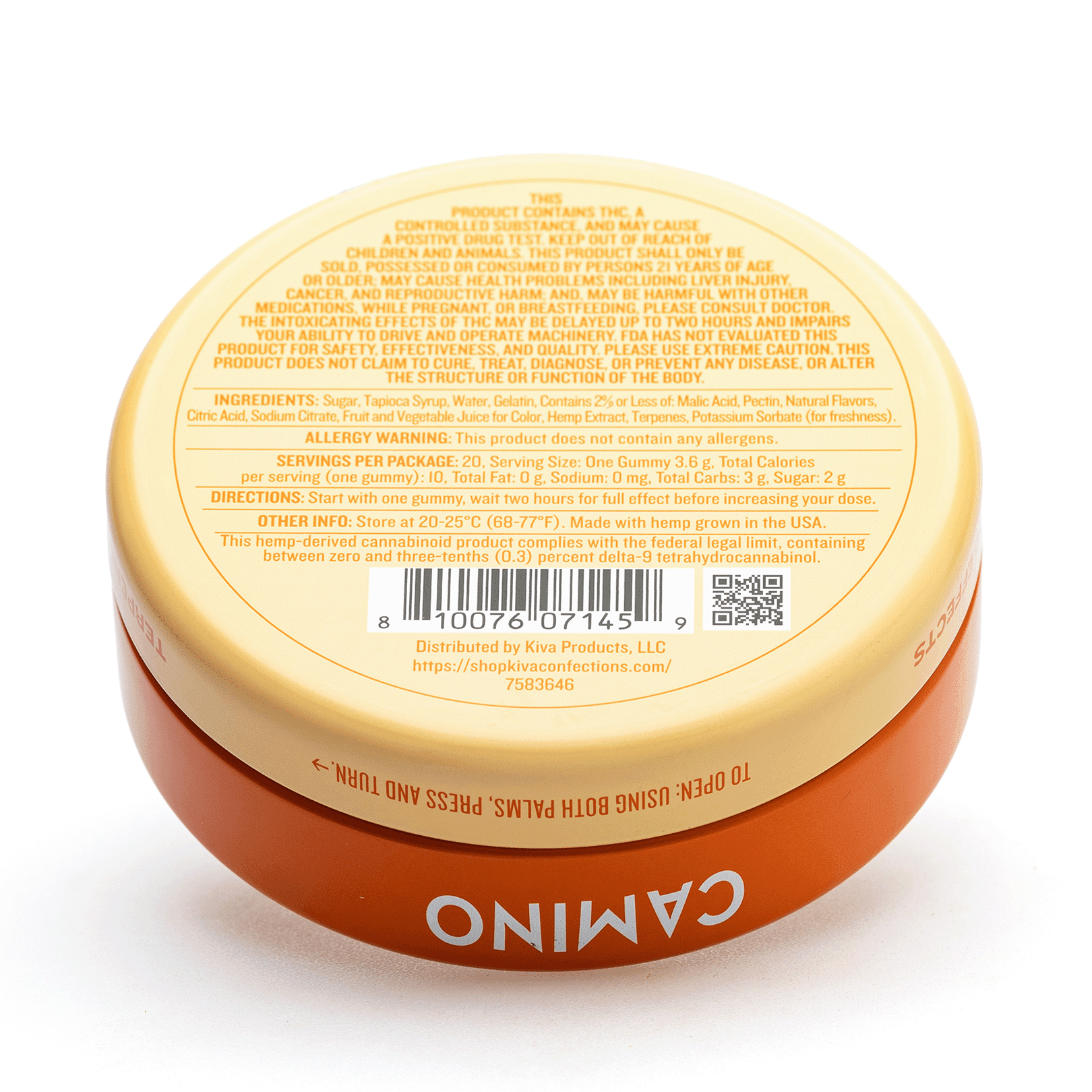 Camino Delta 9 THC and CBG Recover Gummies – Freshly Squeezed - Image 3