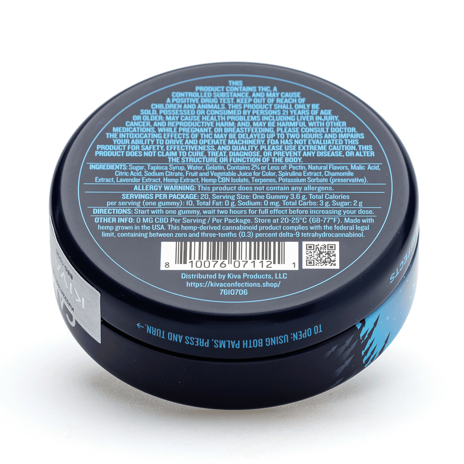 Camino Delta 9 THC and CBN Sleep Gummies – Midnight Blueberry - Image 3