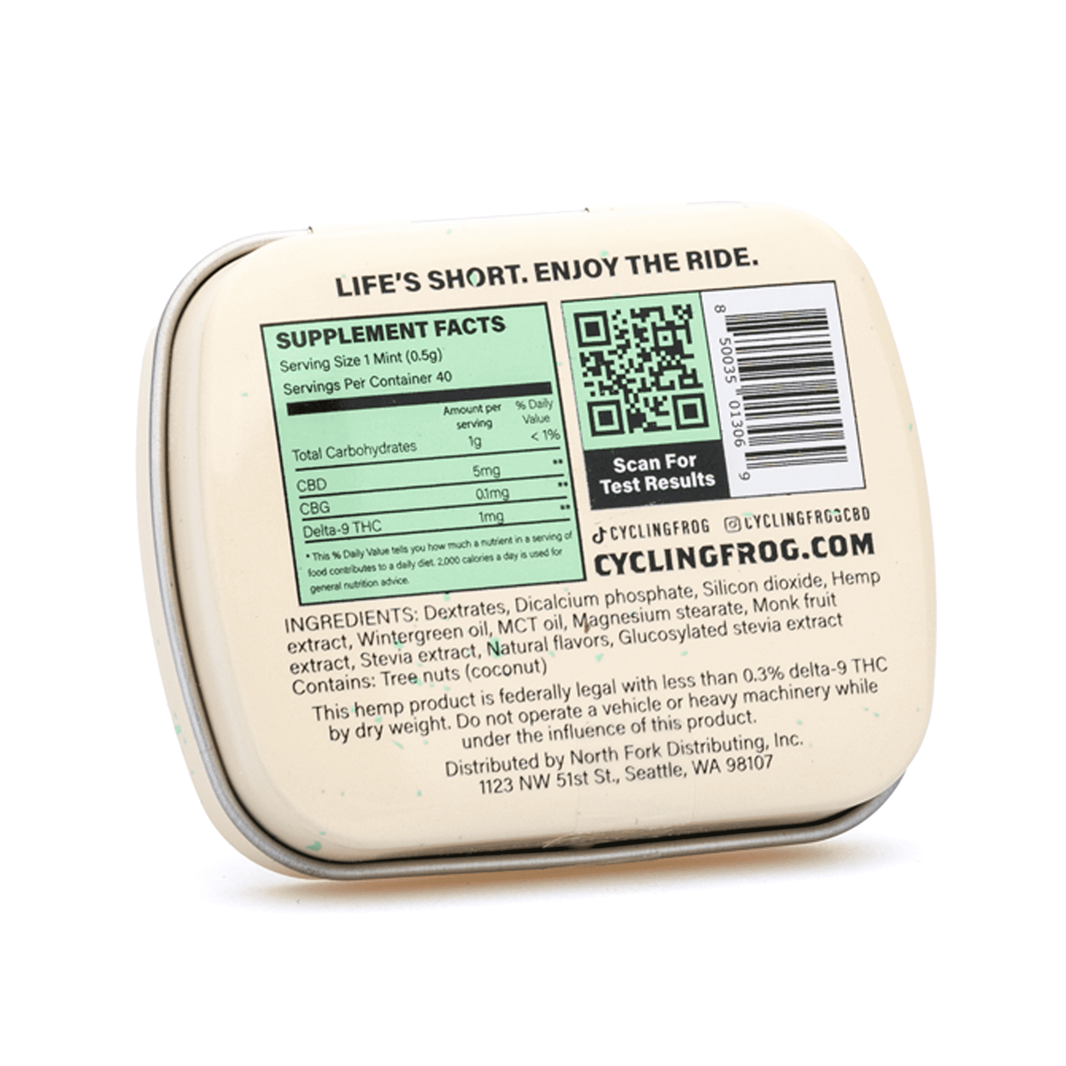 Cycling Frog Wintergreen Mints (40 mg Delta 9 THC + 200 mg CBD Total) - Image 2