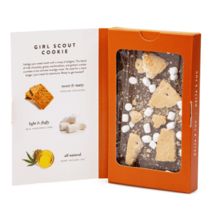 DeVINE Naturals Delta 8 and Delta 9 THC Cannabis Confections Chocolate Bar – Girl Scout Cookie