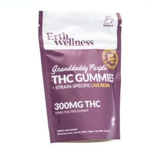 Erth Wellness THC Live Resin Gummies – Granddaddy Purple - Image 2