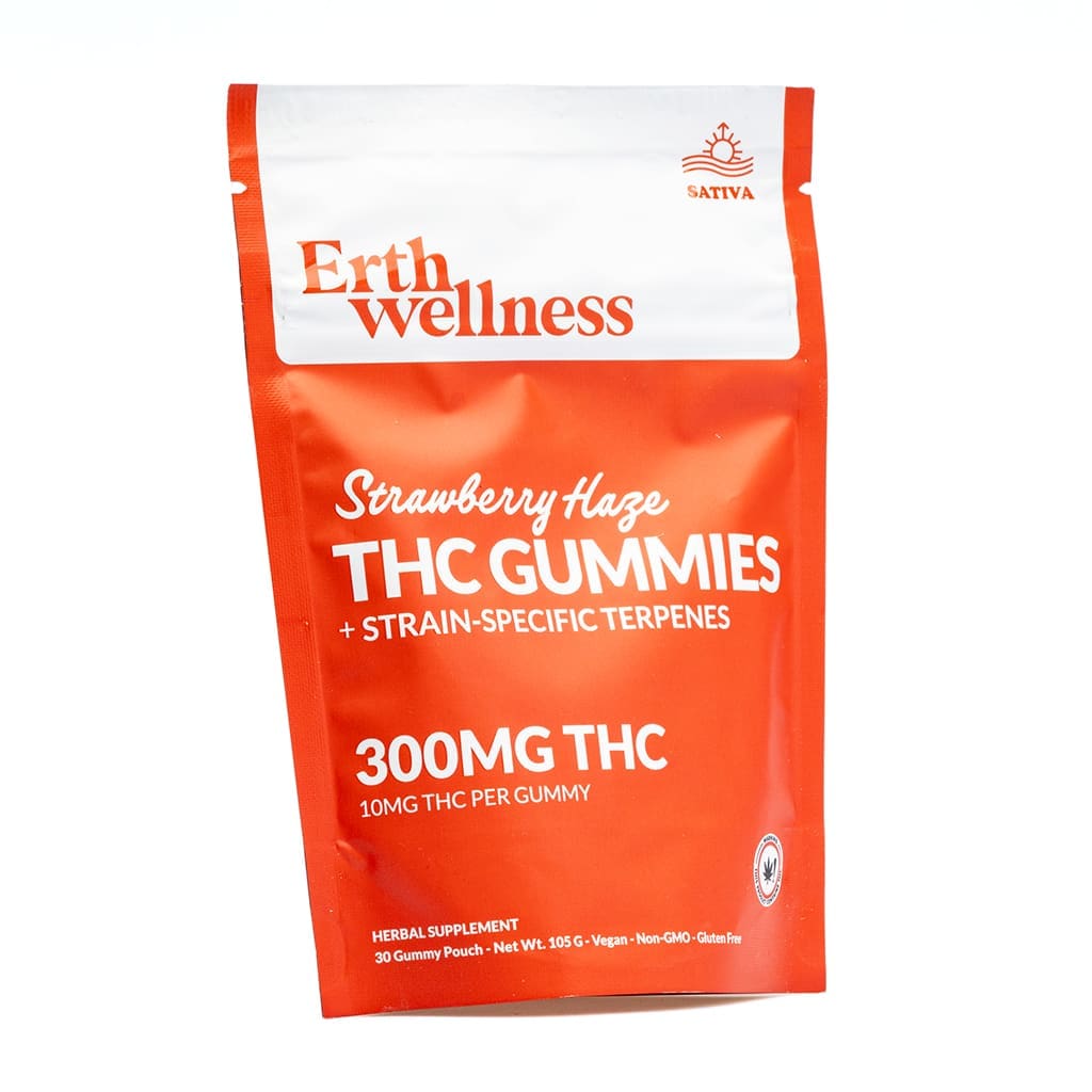 Erth Wellness THC Live Resin Gummies – Strawberry Haze - Image 2