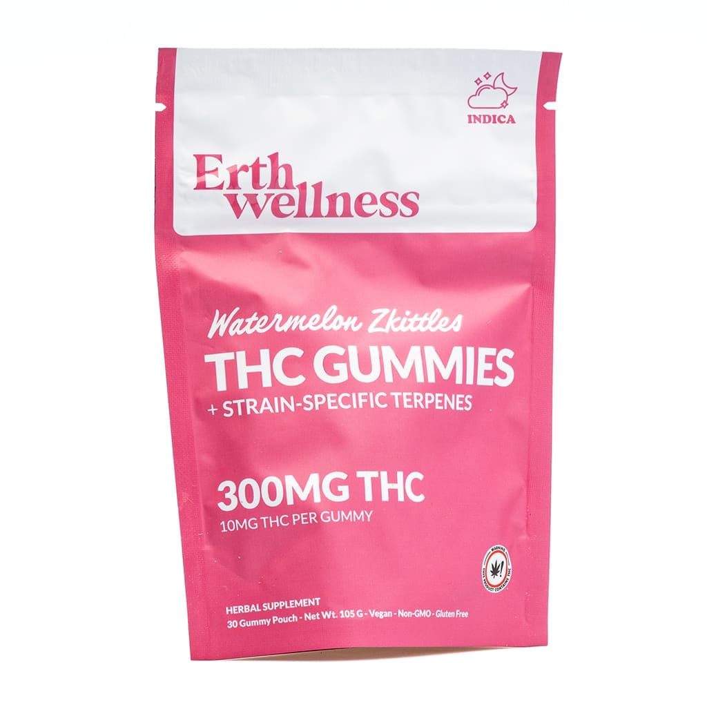 Erth Wellness THC Live Resin Gummies – Watermelon Zkittlez - Image 2