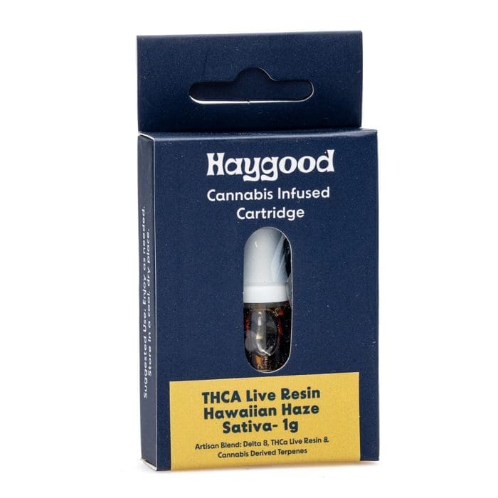 Haygood Artisan THCa Live Resin Cartridge – Hawaiian Haze Sativa (1 gram) - Image 2