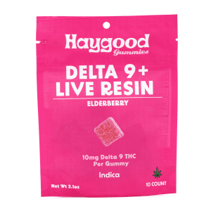 Haygood Delta 9 Live Resin Gummies – Elderberry (100 mg Total Delta 9 THC) - Image 2