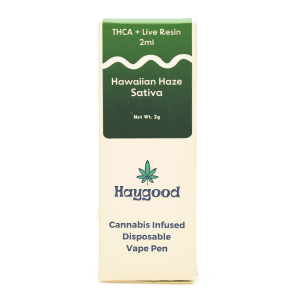 Haygood THCa and Live Resin Disposable Vape – Hawaiian Haze Sativa (2 gram) - Image 4