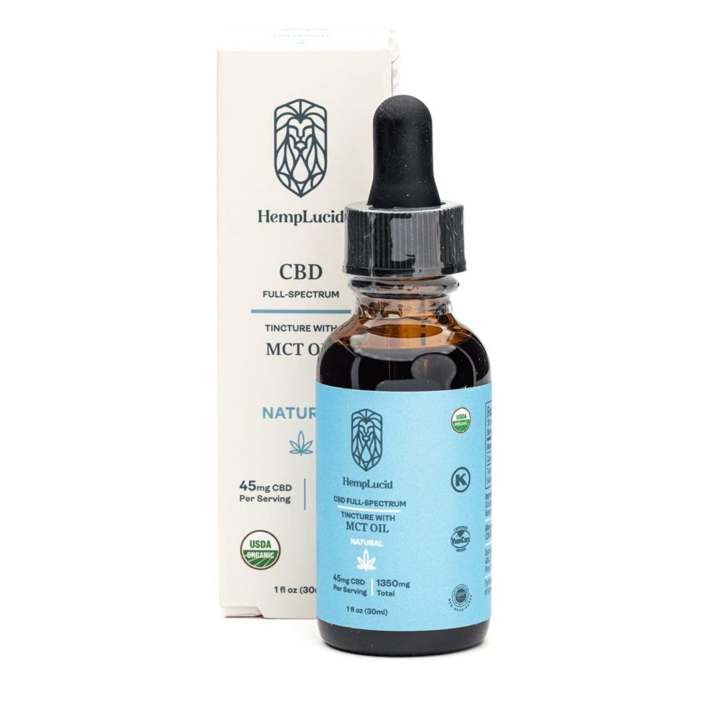 Hemplucid Full-Spectrum CBD Tincture in MCT Oil – Natural (1350 mg Total CBD) - Image 2