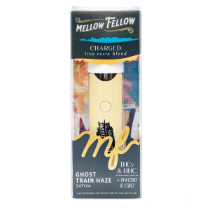 Mellow Fellow Charged Blend Live Resin Disposable Vape – Ghost Train Haze - Image 2