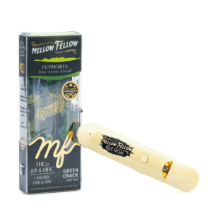 Mellow Fellow Euphoria Blend Live Resin Disposable Vape – Green Crack