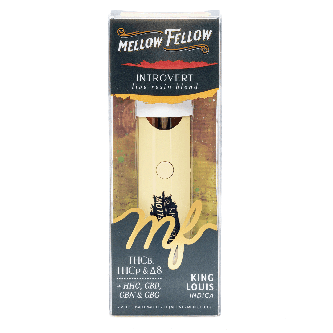 Mellow Fellow Introvert Blend Live Resin Disposable Vape – King Louis - Image 2