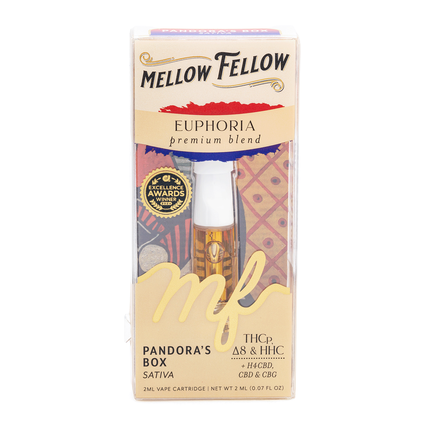 Mellow Fellow Picasso’s Euphoria Blend Vape Cartridge – Pandora’s Box - Image 2