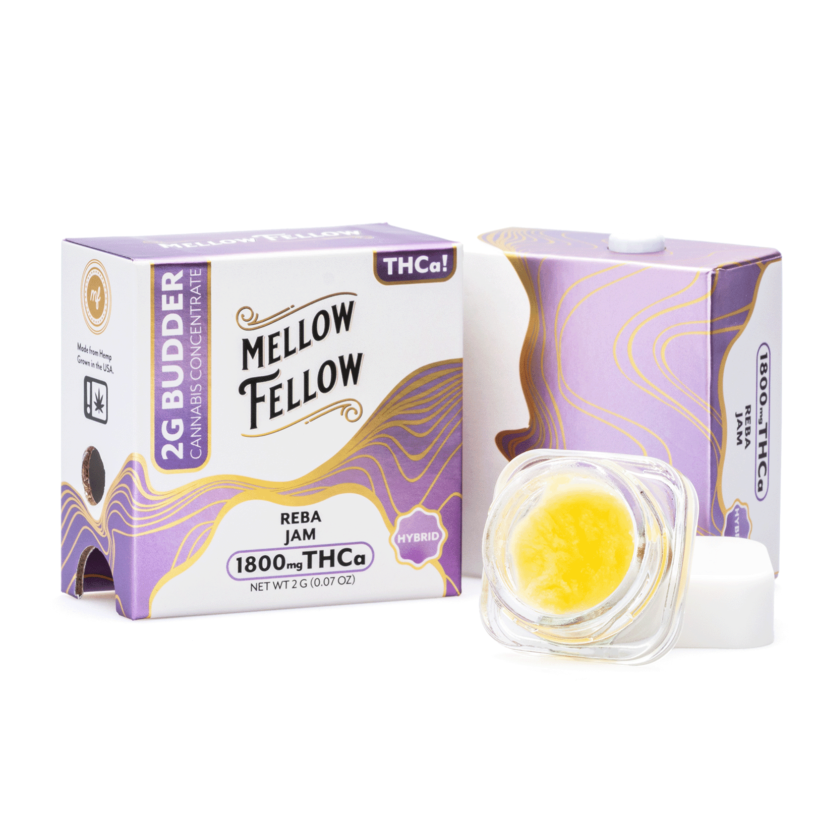 Mellow Fellow THCa Budder – Reba Jam (2 gram)