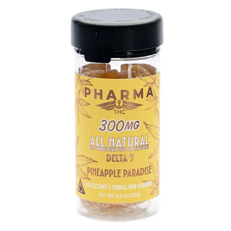 PharmaTHC Delta 9 THC All Natural Gummies – Pineapple Paradise - Image 2