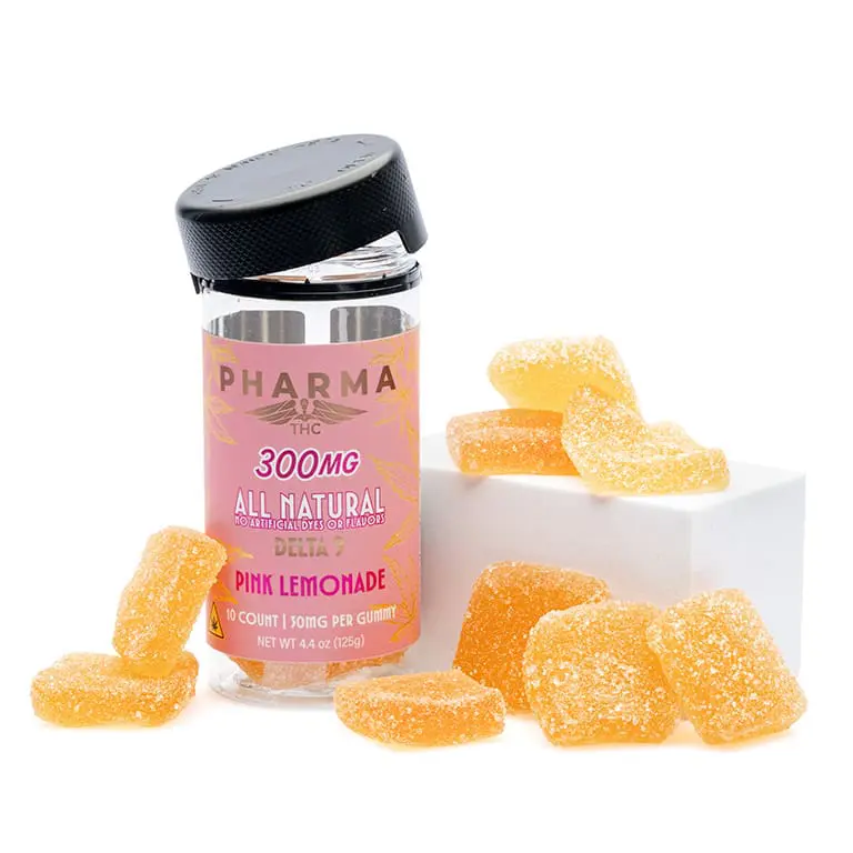 PharmaTHC Delta 9 THC All Natural Gummies – Pink Lemonade