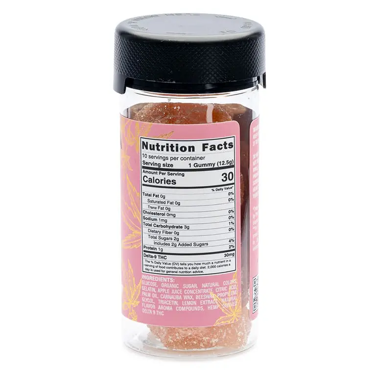 PharmaTHC Delta 9 THC All Natural Gummies – Pink Lemonade - Image 2