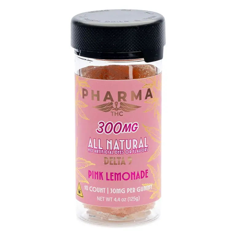 PharmaTHC Delta 9 THC All Natural Gummies – Pink Lemonade - Image 3