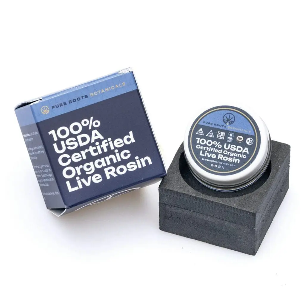 Pure Roots Botanicals THCa Live Rosin Concentrate – Carolina Sweet Frost (1 gram)