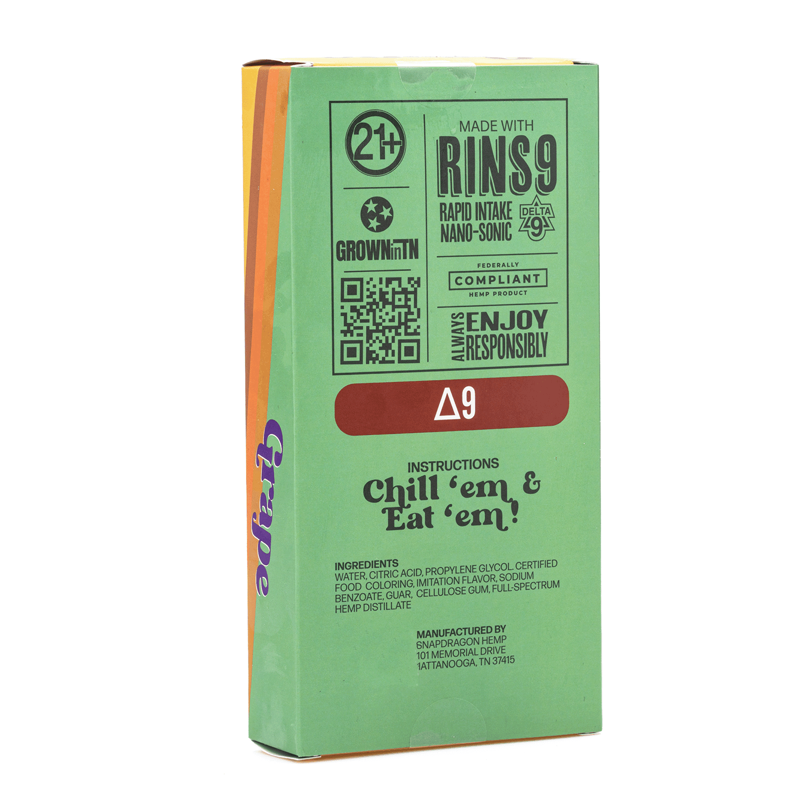 Snapdragon Delta 9 Chill ’em Infused Popsicles – Grape (100 mg Total Delta 9 THC) - Image 3