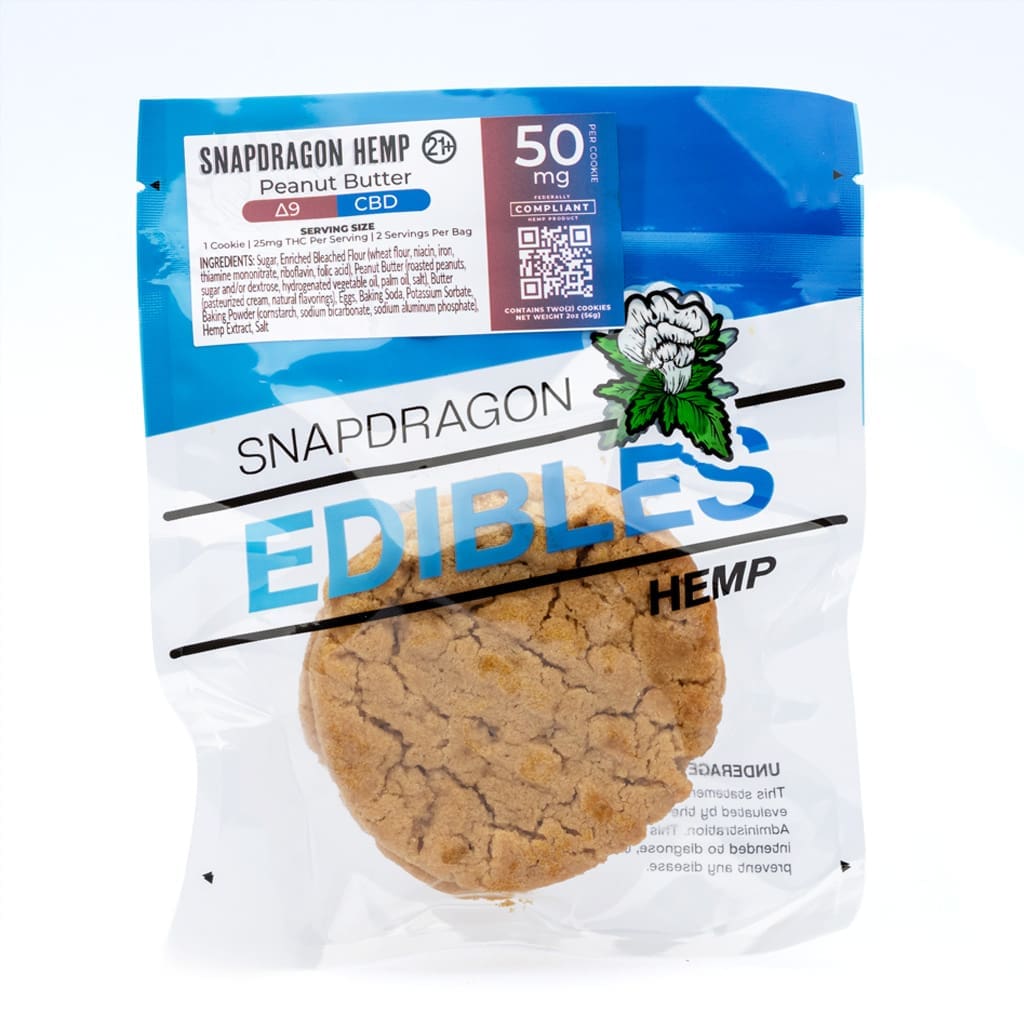 Snapdragon Delta 9 Live Resin and CBD Peanut Butter Cookies - Image 3