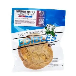 Snapdragon Delta 9 Live Resin and CBD White Chocolate Macadamia Cookies - Image 2