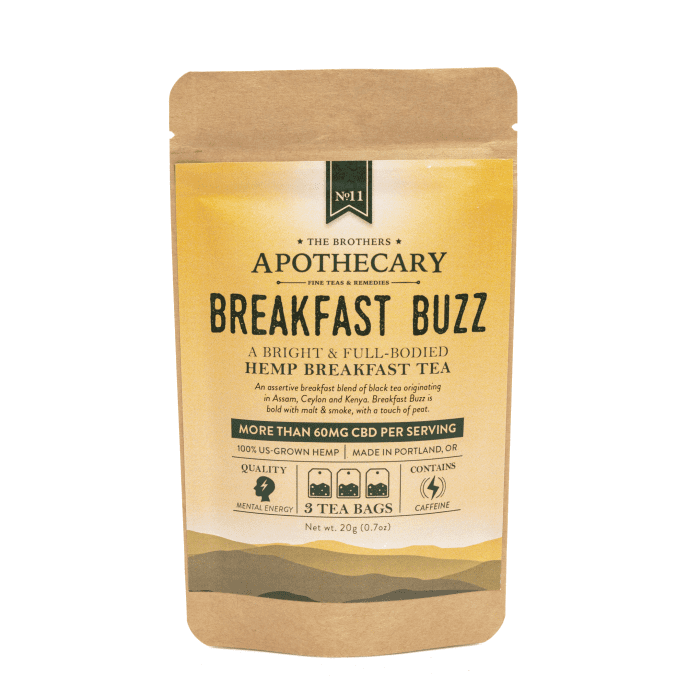 The Brothers Apothecary Breakfast Buzz Hemp CBD Tea - Image 2