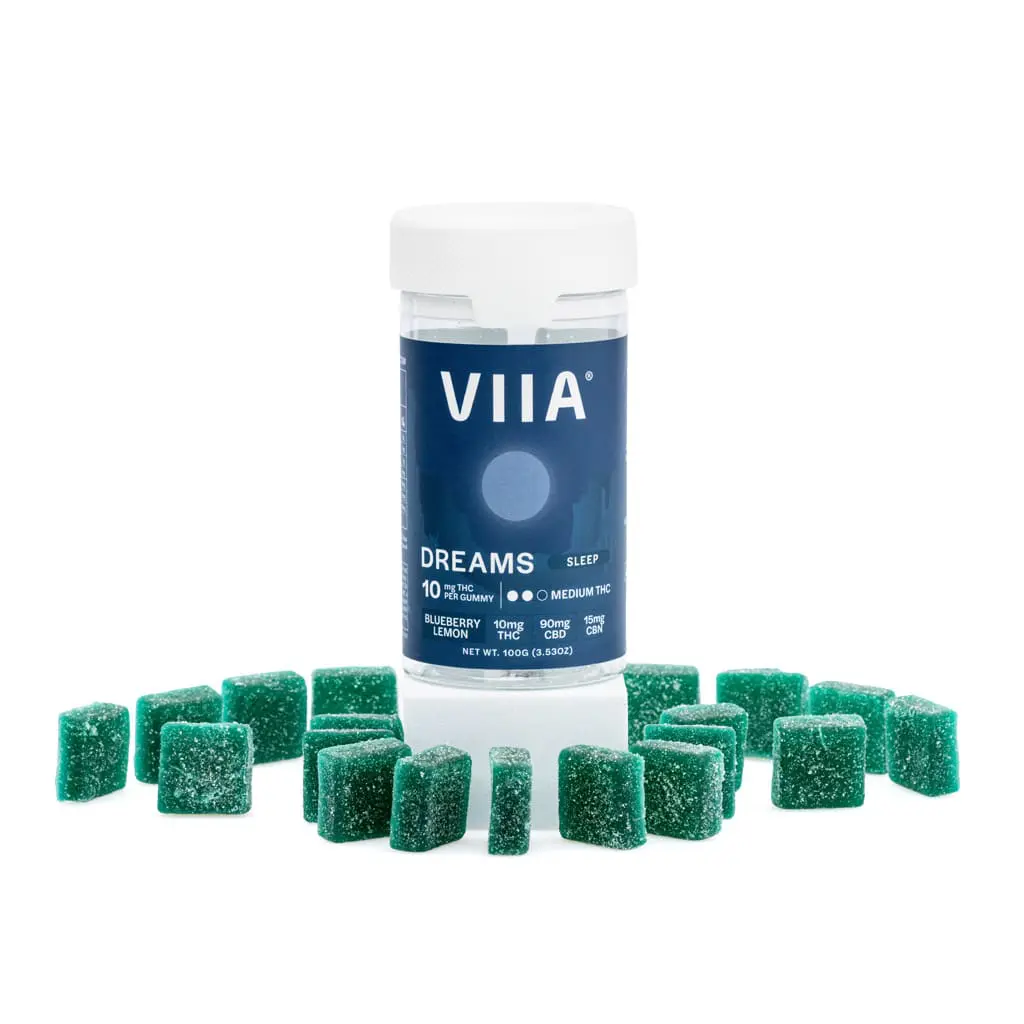VIIA Delta 9 / CBD / CBN Dreams Sleep Gummies – 10 mg THC