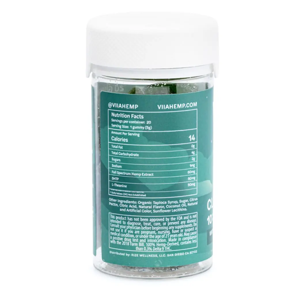 VIIA Delta 9 and CBD Cloud 9 Relief Gummies – 10 mg THC - Image 3