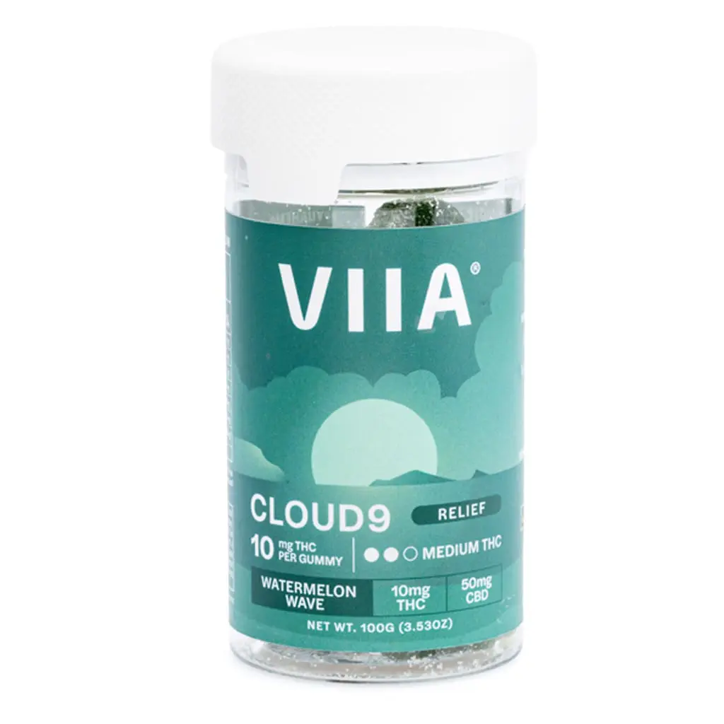 VIIA Delta 9 and CBD Cloud 9 Relief Gummies – 10 mg THC - Image 2